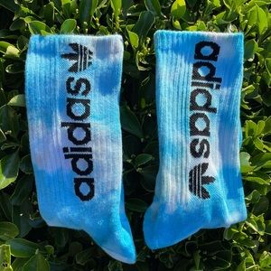 Adidas tie dye crew socks